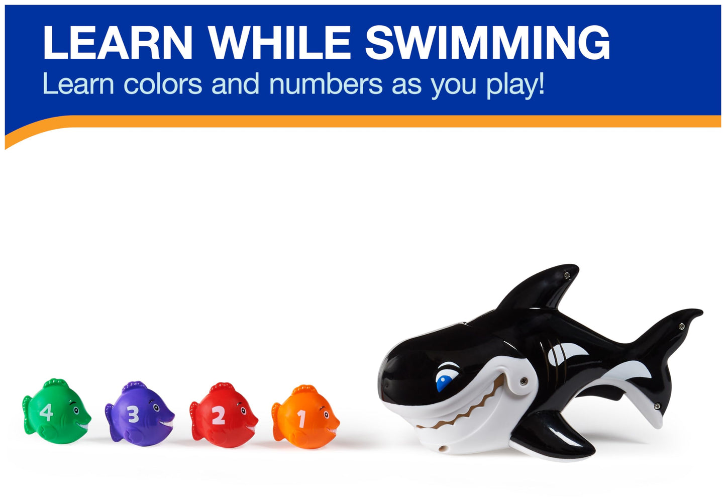 Swimways Gobble Gobble Guppies Educational Water Toy, Pool Party Favors & Bath Toys For Kids Ages 2 And Up