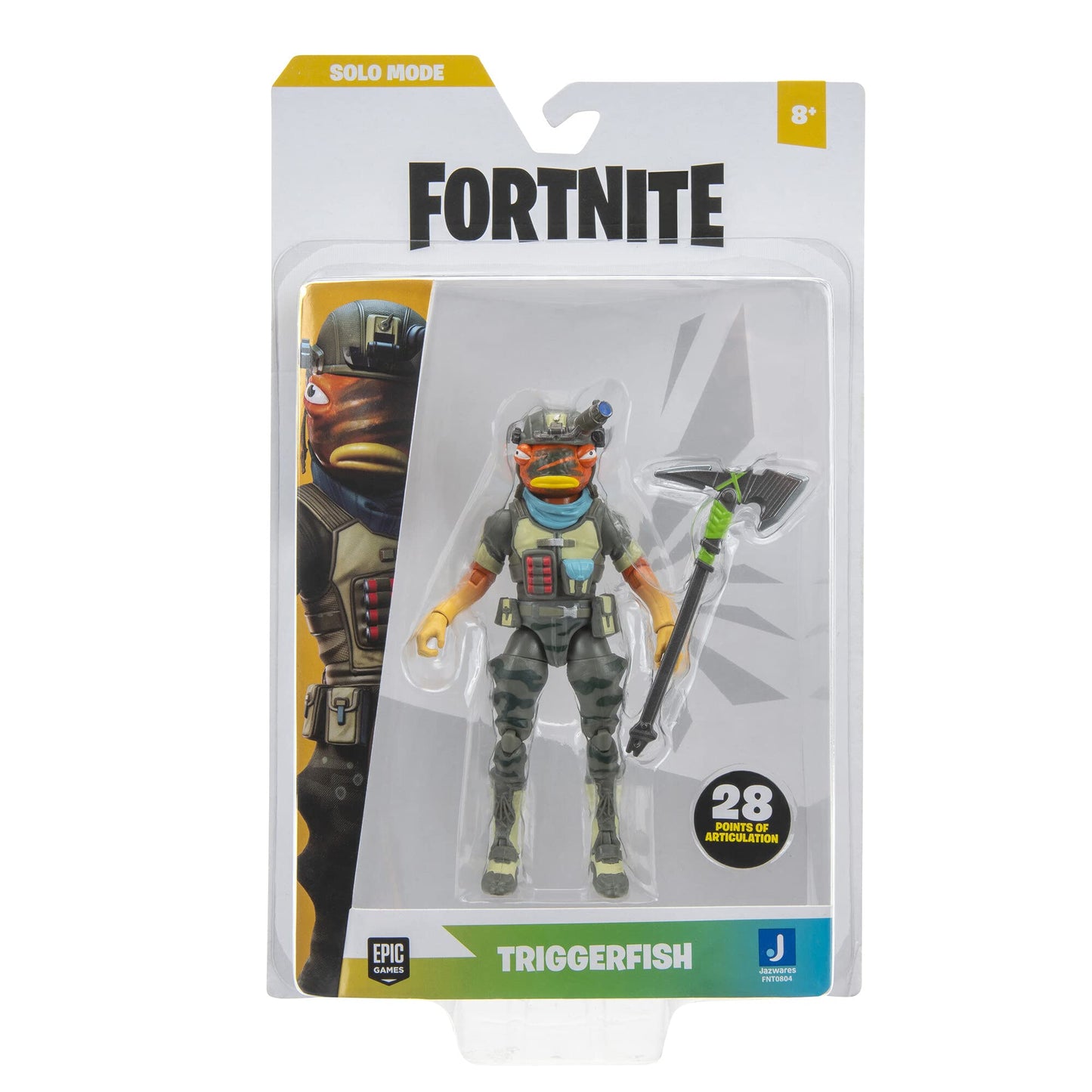 Fortnite Fnt0804 Solo Mode Core Triggerfish, 4-Inch Highly Detailed Figure With Harvesting Tool, Styles Include Fennix, Riptide,