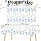 ZOIIWA 3 Piece First Trip Around The Sun Birthday Tablecloth 1st Space Birthday Plastic Disposable Outer Space Table Cover Solar