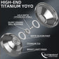 Watieoboo Titanium Yoyo Professional Unresponsive Yoyo For Adults Kids, Trick Yoyo For Advanced Players With 10 Yo-Yo Strings An