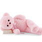 Yunnasi Big Teddy Bear Stuffed Animal 35 Inches Giant Stuffed Bear Gift For Girlfriend Children On Birthday, Pink