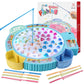 Pakoo Light Up Fishing Game Toys, Rotating Board Game With Music Including 45 Fishes And 8 Fishing Poles, Party Game Toys For Kids Age 4 5 6 7 8 And Up