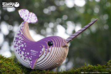 Eugy Narwhal 3D Puzzle, 23 Piece Eco-Friendly Educational Toy Puzzles For Boys, Girls & Kids Ages 6+