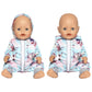 Sotogo 5 Sets Baby Doll Clothes Outfits Jumpsuits With Hats For 14 To 17 Inch Baby Doll, 43Cm New Born Baby Doll, American 18 Inch Doll Clothes And Accessories