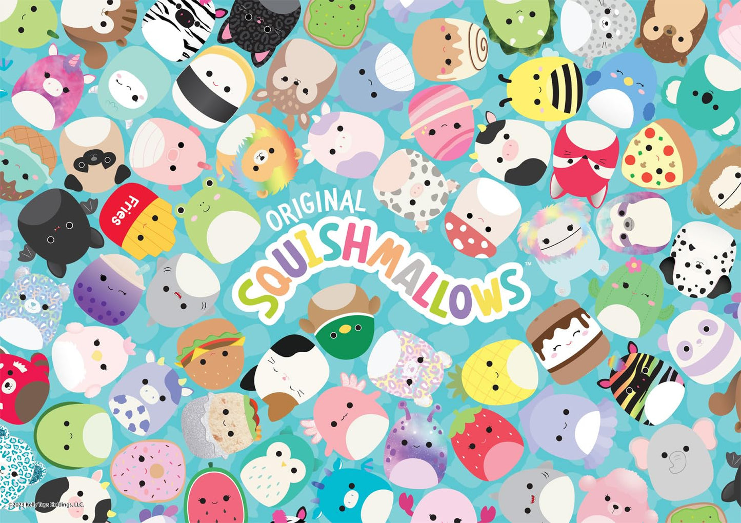 Buffalo Games Squishmallow Friends 300-Piece Jigsaw Puzzle, Large Multicolor, Paper, Model 22408