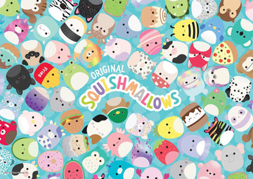 Buffalo Games Squishmallow Friends 300-Piece Jigsaw Puzzle, Large Multicolor, Paper, Model 22408