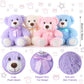 Civaner 4 Pack 14 Inches Valentine'S Day Bear Plush Stuffed Animals Cute Soft Bears Gifts Bulk For Girls Boys Girlfriend(Pink, B