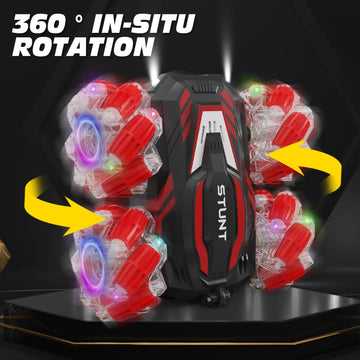 ZSYMIMRC RC car Gesture Remote Control car 360  Rotating Manual Control car Birthday Gift for Children Aged 3-12 with Lights and