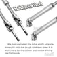 hopsupRC CVD Upgrades Part for 1/10 Slash/Rustler/Stampede/Hoss 2WD,Stainless Steel Rear Drive Shaft CVD & Front Axles,Alloy Alu