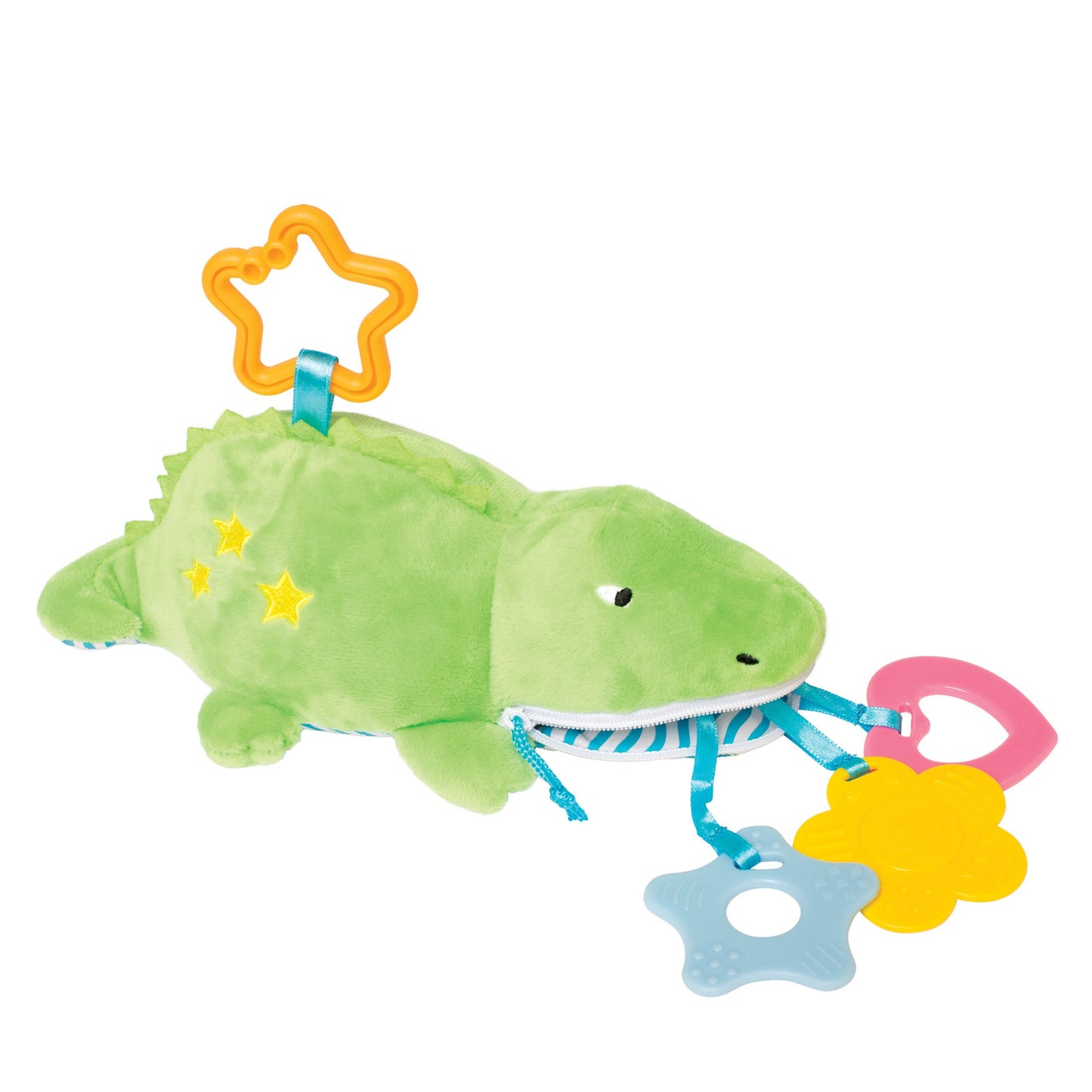 Manhattan Toy Gabby Gator Zip & Play Teether And Travel Baby Toy