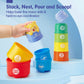 Hahaland Stacking Toys For Toddlers 1-3 - Stacking Cups - Toddler Toys Age 1-2 Learning Montessori Toys For 1 Year Old Boy Birth