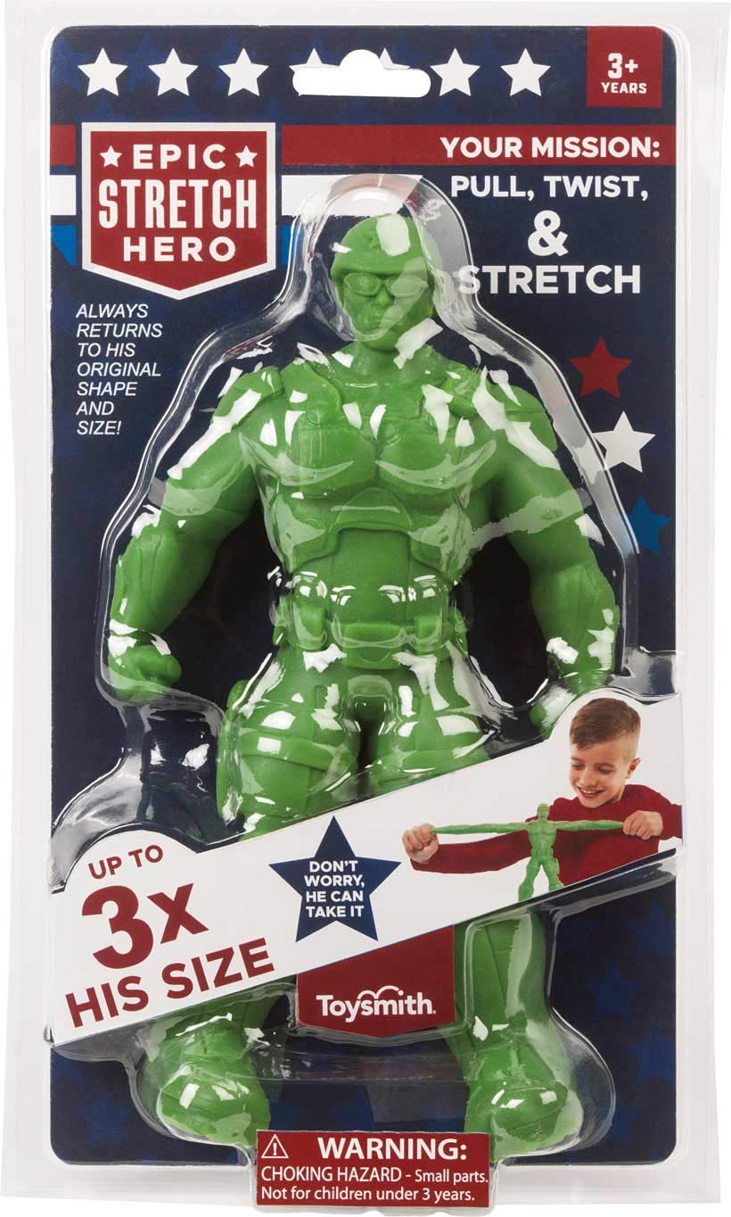Toysmith Epic Stretch Hero - 8-1/2 ' Tall, Stretchup To 24', Assorted Colors