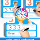 Coogam Math Learning Game for Kids Age 3-8, Number Tracing Handwriting Practice Workbook, Math Addition and Subtraction, Montess
