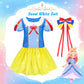 16 Pcs Princess Dress Up Clothes for Little Girl Role Play Costume Gift Set, Princess Mermaid Pretent Play Outfit Toys for Toddl