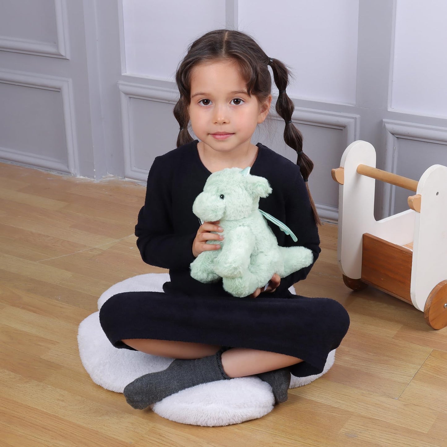 Apricot Lamb Purple Dragon Plush Stuffed Animals For Kids, Soft Cute Plush Toys For Baby Girl And Boy, Fluffy Purple Dragon Purple 7.9 Inches
