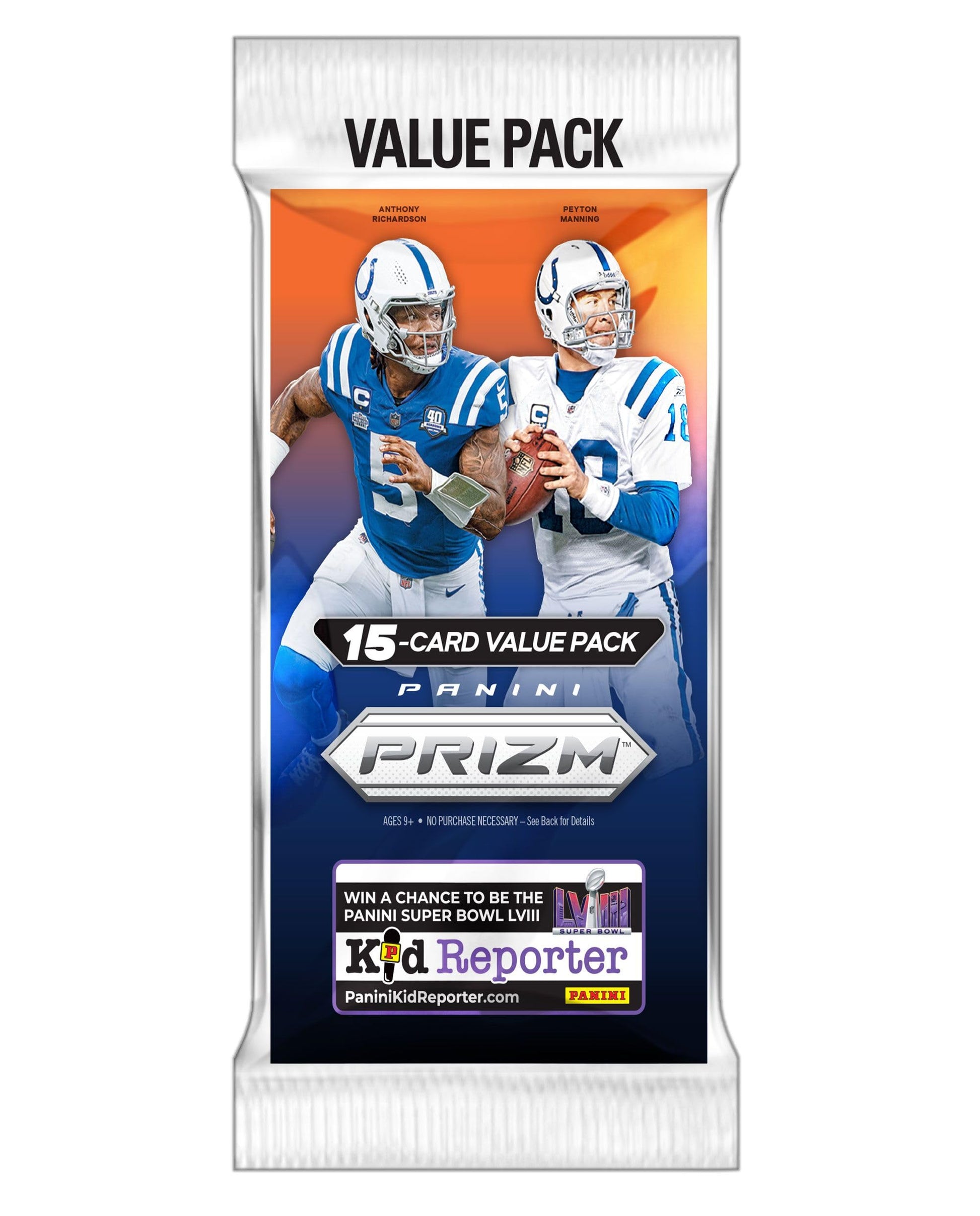 NFL Panini 2023 Prizm Football Trading Card VALUE Box [15 Cards]