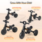 BAUTIA Tricycle for Toddlers 1-3, 4 in 1 Baby Balance Bike 1 2 Year Old Boy Girl Birthday Gift, Kids Bicycle Outdoor Toy with Re