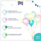 House Of Party Pink Balloons - Silver &Patel Pink Balloons Arch - Pink And White Balloon Garland Kit For Birthday Decorations, B