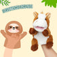 Easfan Horse Hand Puppet With Movable Mouth Interactive Storytelling Cute Soft Plush Toy Creativity And Imagination Easter Chris