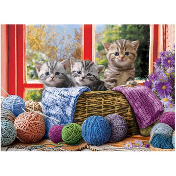 Eurographics Knittin' Kittens 500-Piece Puzzle