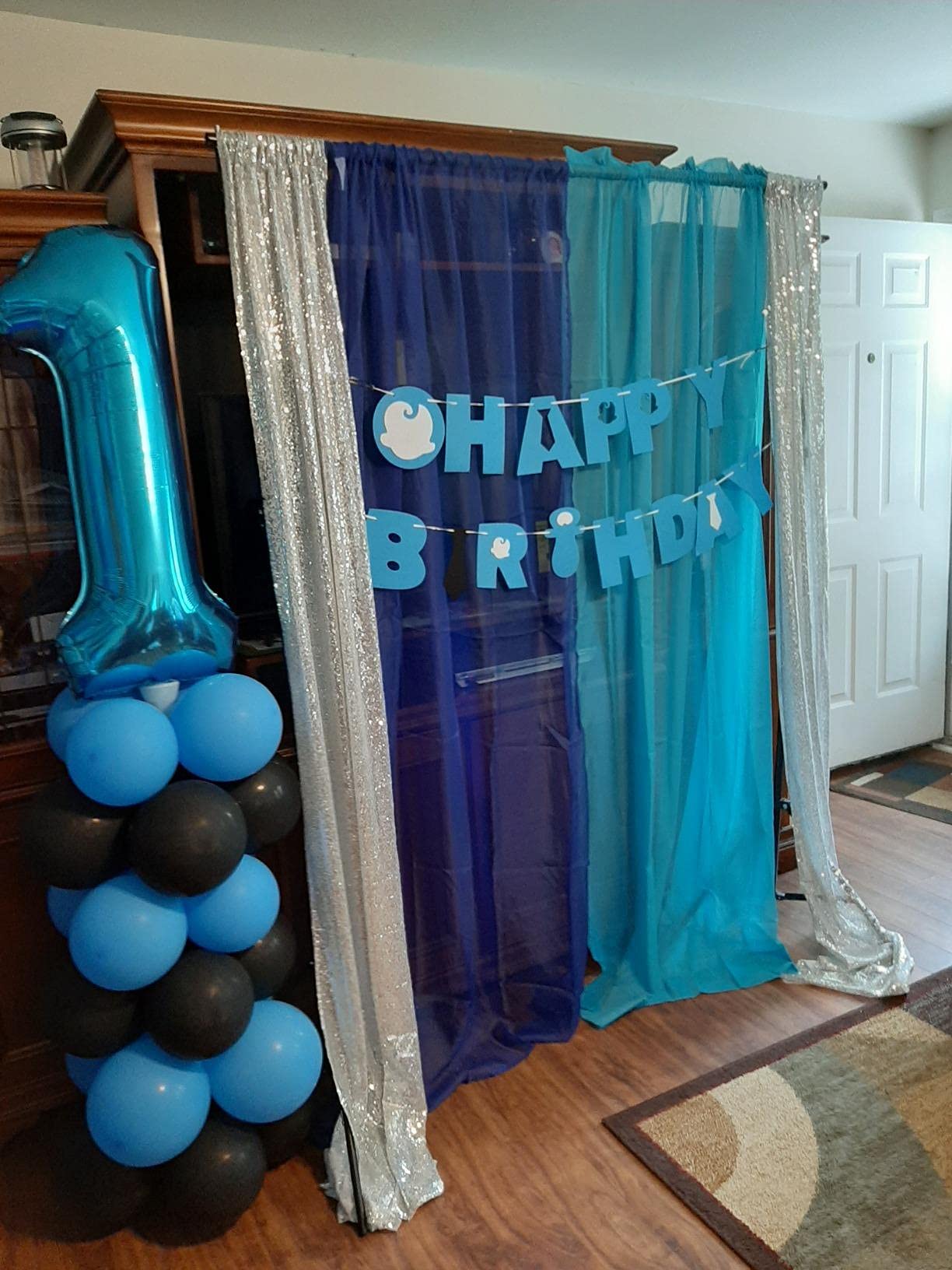 Tellpet Blue Number 1 Balloon, 40 Inch