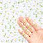 100 Pieces Tiny Green Flowers For Dollhouse Miniatures Resin Flowers For Crafts Tiny Things For Fairy Garden Micro Landscaping D