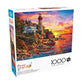 Buffalo Games 1000 Piece Jigsaw Puzzle - Sunset at Lighthouse Bay - Multicolor - 26.75 x 19.75 - Challenging Puzzle for Adults
