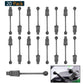 HobbyPark 20pcs RC Rubber Retainer Pull Tabs for 1/12 1/10 1/8 1/5 RC Car Body Clips (fit 1.2mm 1.4mm 1.5mm Rod)