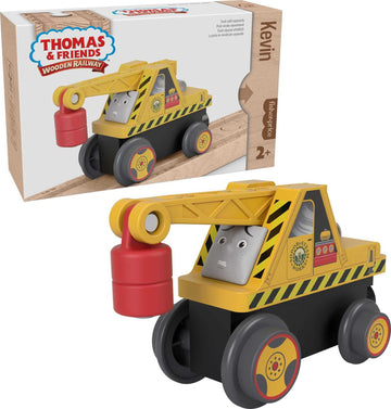Thomas & Friends Wooden Railway Toddler Toy Kevin The Crane Push-Along Wood Vehicle For Preschool Kids Ages 2+ Years (Amazon Exclusive)