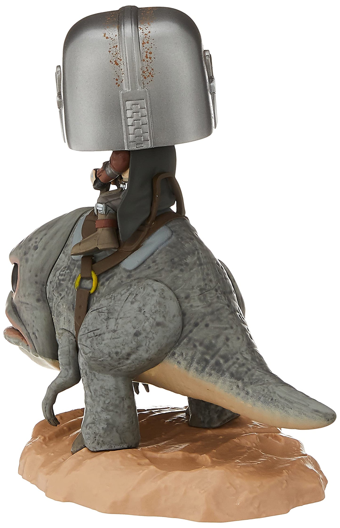 Funko Pop! Deluxe The Mandalorian on Blurrg - Vinyl Figure, Standard Size, Multicolour, Model 45547