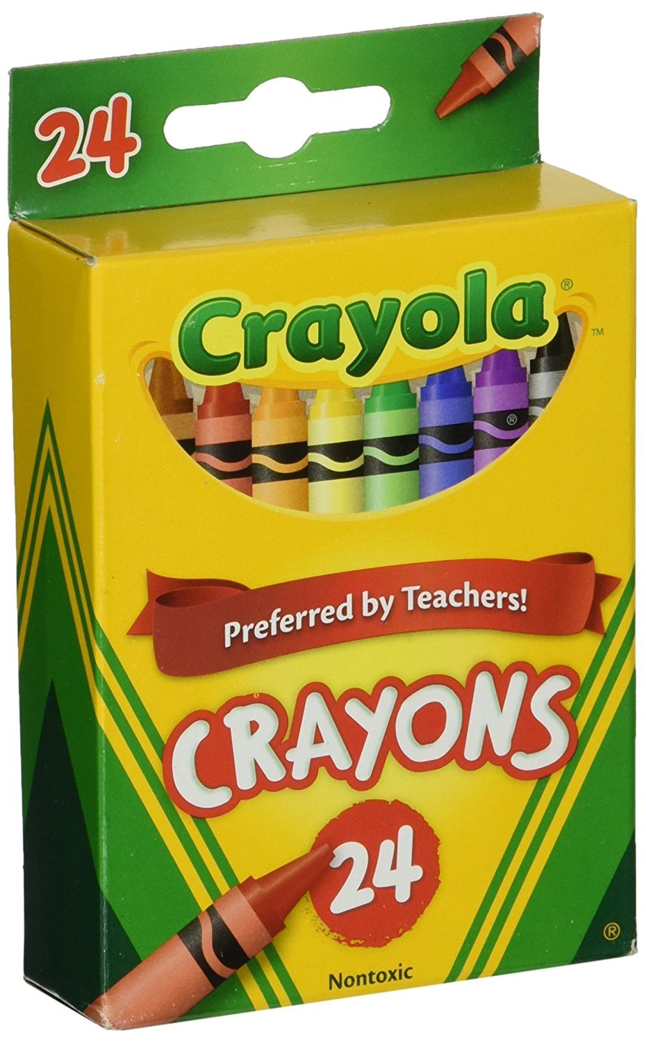 Crayola 24 Count Box Of Crayons Non-Toxic Color Coloring School Supplies (9 Packs)