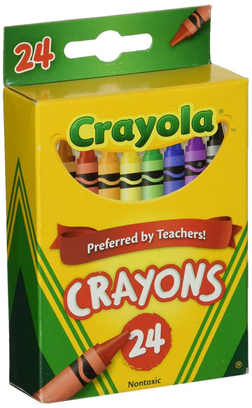 Crayola 24 Count Box Of Crayons Non-Toxic Color Coloring School Supplies (9 Packs)