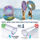 2 Pack Inner Tubes for Floating  Pool Floats mature-themed  Big Floaties for Kids and Teens  Pool Tubes Heavy Duty  Dinosaur and Mermaid Round Pool Floats  Beach Swim Ring and Summer Pool Party Toys