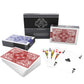 Bullets Playing Cards - Waterproof Plastic Playing Cards, 2 Decks, Four Pips, Whit Cut-Card, Durable Deck for Poker, Skat, Rummy
