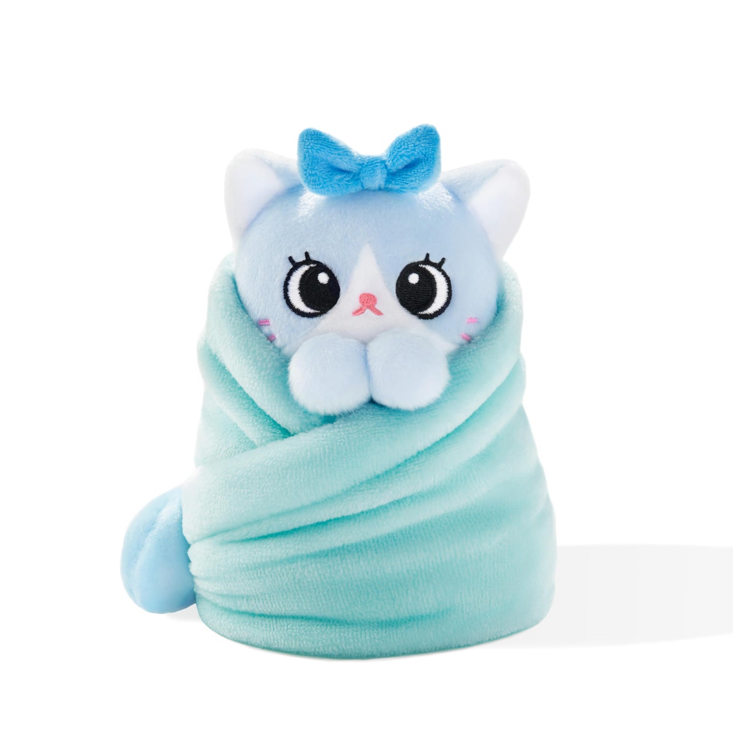Purritos 7 Inch Plush Cat In Blanket  Verde