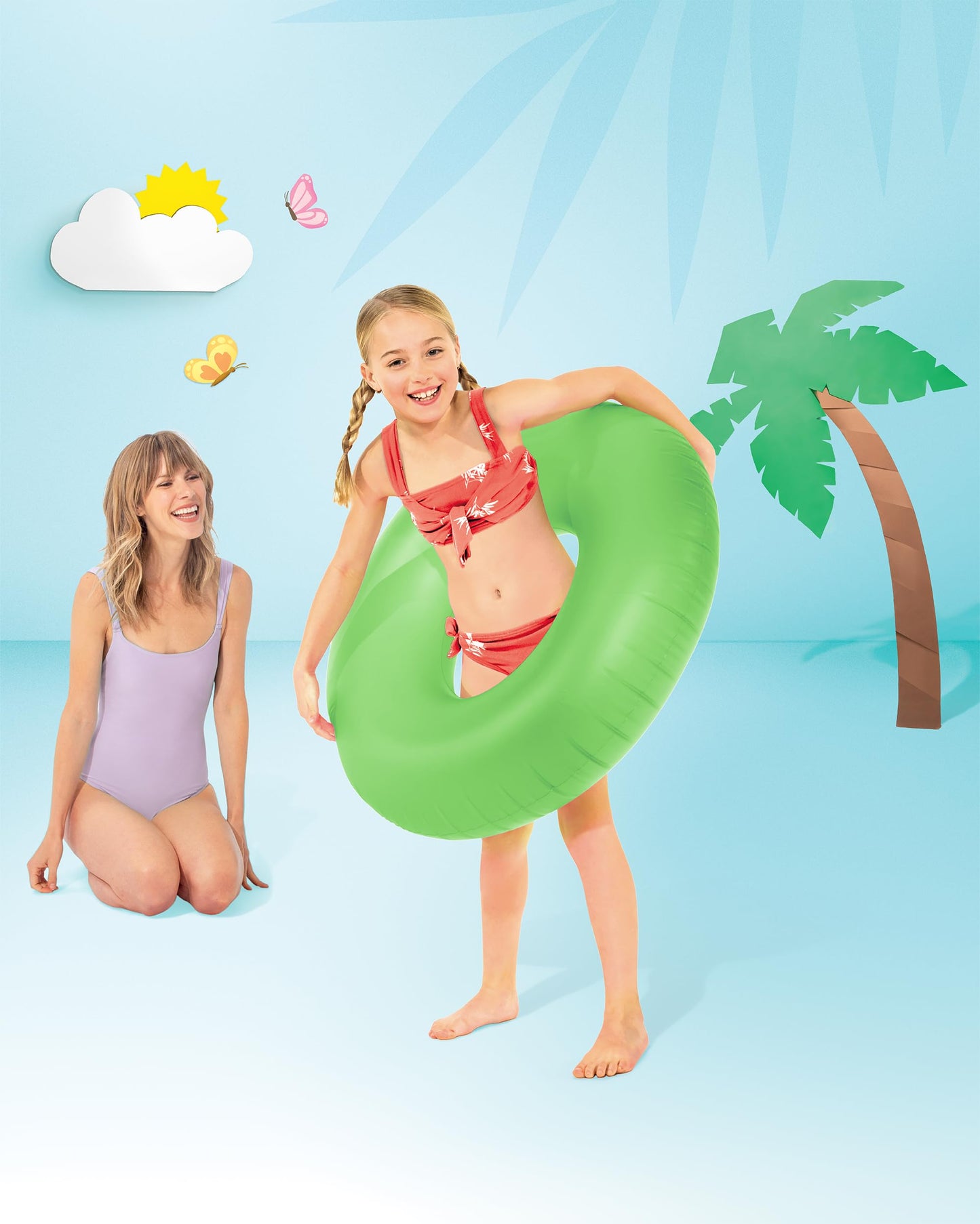Intex Neon Frosted Inflatable Tubes (Colors May Vary)