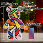 VIIOVOIIV Rainbow Graffiti Teddy Bear Building Blocks Set, 16.9 inches, Plastic, Multi-Color, Model: LHT20, Perfect Gift for All Ages