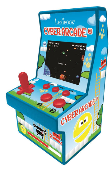 Lexibook Cyber Arcade Portable Retro Game Console, 200 Games, 2.8’’ Lcd Colour Screen, Compact, Battery Operated, Blue/Green, Jl2940