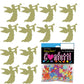 Jimmy Jem's Confetti Angel Horn - Gold Plastic, 2 Half Oz Bags (1 oz) #8971 Q01