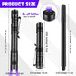 Tegeme 12 Invisible Ink Pen Set 6 Invisible Marker 6 Mini UV Flashlights Black Light Markers Disappearing Ink Pen for Secret Not