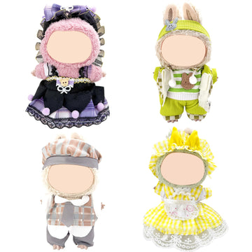 4 Pack-17Cm Doll Clothes Set(No Doll And Shoes) ,Premium Outfit For 15Cm/17Cm Dolls Accessories Suit,Stylish Adorable Clothes Ac