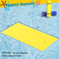 DUSACOM Big Floating Water Mat - 9FT XPE Foam Lily Pad for Lakes & Beach, Yellow-White-Blue, Model SO030105-YEBL-9FT-X1