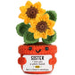 Sister Gifts for Christmas Birthday Big Sister Gift for Women Girls mature-themed Little Older Best Sister in Law Thinking of You Valentines Thanksgiving Christmas Mothers Day Present Cute Handmade Sunflower