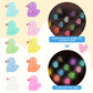 Lokipa 50Pcs Mini Ducks, Luminous Tiny Ducks Miniature Ducks Glow In The Dark Mini Resin Ducks For Garden Micro Landscape Orname