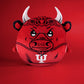 The Sleep Squad Indiana Hoosiers Bison 12" Plush Kiri Cloud Mascot - Official Collegiate Crystal Velboa Polyester