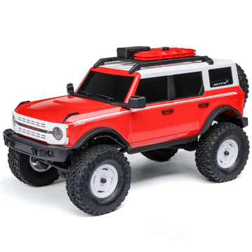 Axial Rc Truck 1/24 Scx24 Ford Bronco Heritage Edition 4X4 Rtr Brushed Rock Crawler (Battery & Charger Included), Red, Axi00006V