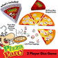 University Games Pizza Party Dice Game for Kids & Families, 2 Players, Multicolor, Model 01089-6PK, Plastic Material