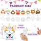 Lenwen 16 Set Animal DIY Masks Dog Coloring Dog Party with 24 Pcs Watercolor Pen Blank Jungle Animal Unpainted Masks for Kid Bir