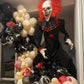 Felice Arts Blood Splatter Balloon Arch Garland Kit White Red Black Balloons for Vampire Haunted House Horror Themed Escape Room