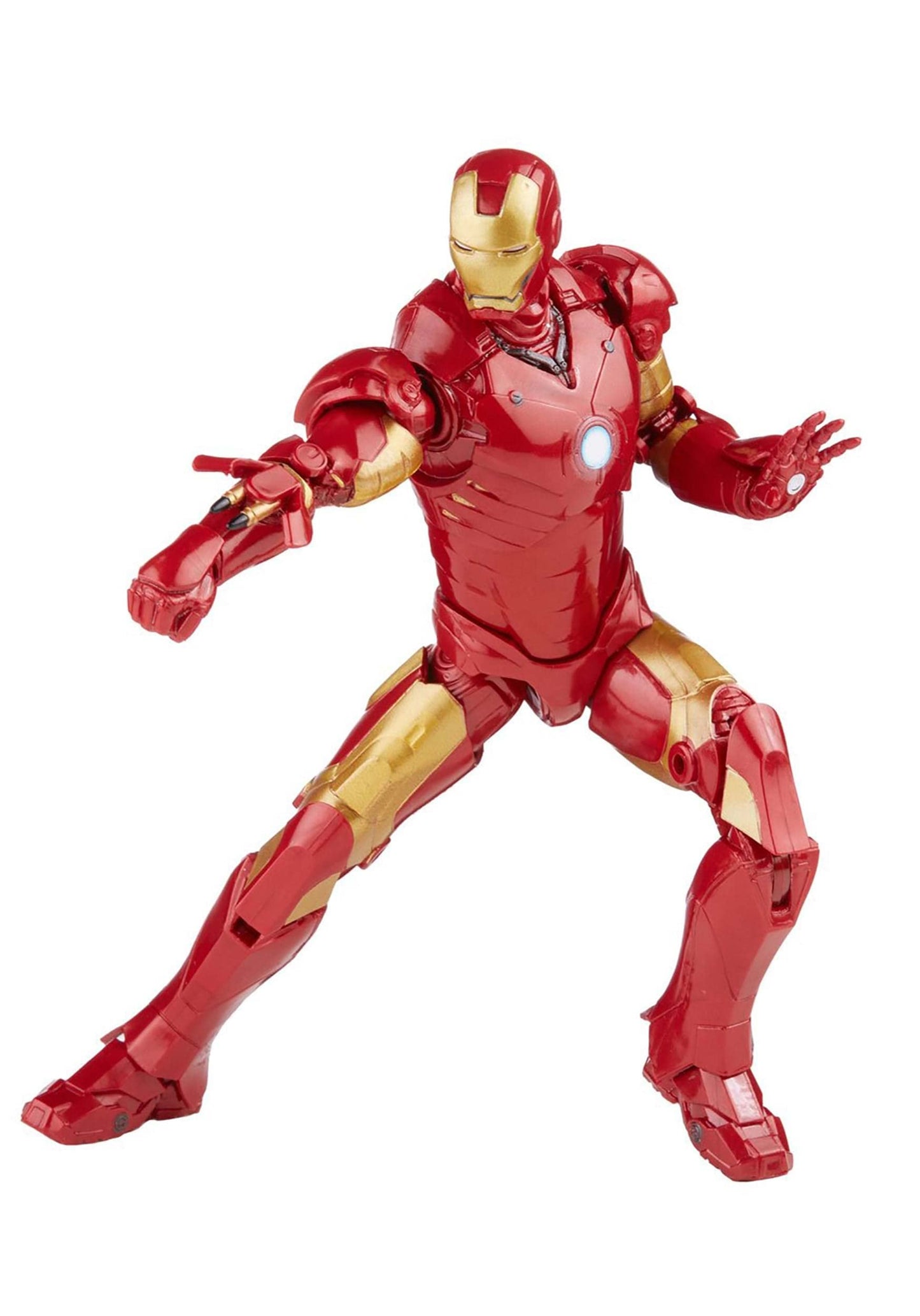 Marvel Legends Iron Man Mark 3 Action Figure, 6-inch, Red, F0184, Premium Design with 5 Accessories